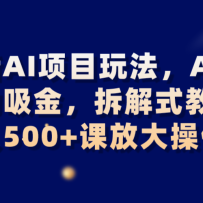 ����AI��Ŀ�淨��AI�ı������𣬲��ʽ��ѧ������500+�ηŴ����
