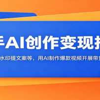����AI��������ָ�ϣ���ͨȥˮӡ���İ��ȣ���AI����������Ƶ��չ������Ӫ