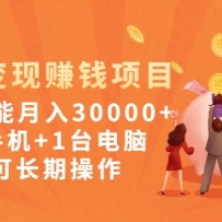 ���α���׬Ǯ��Ŀ������Ҳ������30000+1���ֻ�+1̨���ԾͿɳ��ڲ���