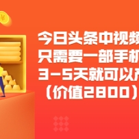 ����ͷ������Ƶ������Ŀ��ֻ��Ҫһ���ֻ�3-5��Ϳ��Բ������󣨼�ֵ2800Ԫ