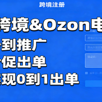 ���ſ羳&Ozon���̿Σ���ע�ᵽ�ƹ㣬�����۴ٳ���������ʵ��0��1����