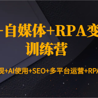 AI+��ý��+RPA����ѵ��Ӫ��д������+AIʹ��+SEO+��ƽ̨��Ӫ+RPA�Զ���