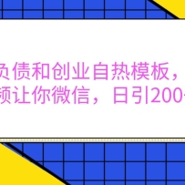 ������ծ�ʹ�ҵ����ģ�壬 һ����Ƶ����΢�ţ�����200+