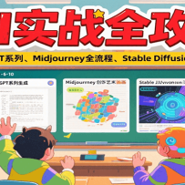 AIʵսȫ���ԣ�����GPTϵ�С�Midjourneyȫ���̡�Stable Diffusion��Ƚ�ѧ
