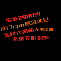 ��ֵ2980��CPA�����Ŀ����أ��ųƵ�������200+�������������˫��