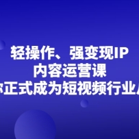 �������ǿ����IP������Ӫ�Σ���������ʽ��Ϊ����Ƶ��ҵ��ҵ��