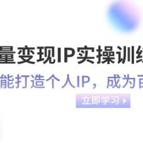 ��������IPʵ��ѵ��Ӫ������Ҳ�ܴ������IP����Ϊ���� ������46�ڿΣ�