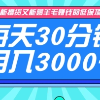 ����ߣ������׬Ǯ�ĳ��ڵͱ���Ŀ��ÿ��30���ӣ���Űٷְ��ȶ�����3000+��