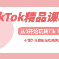 TikTok��Ʒ�Σ�������0��ʼ��תTik Tok����������Ҳ������׬����